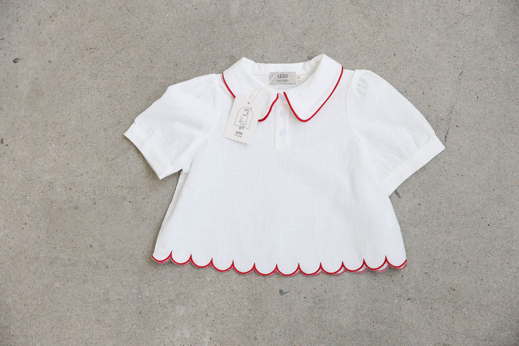 Carina Top Rosso