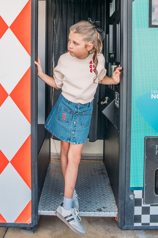 Felice' Denim Skirt