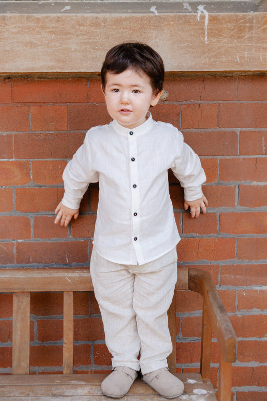 Capo Long Sleeve Linen Shirt