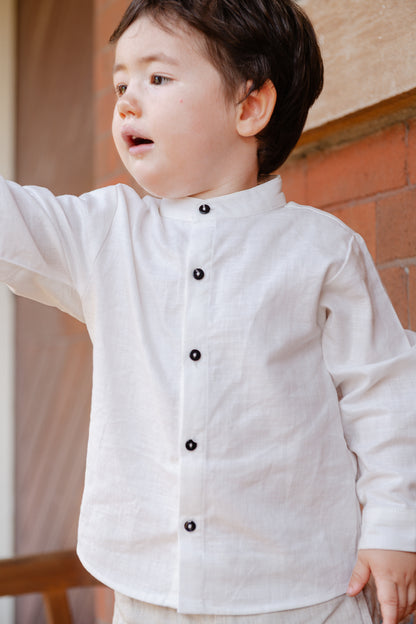 Capo Long Sleeve Linen Shirt