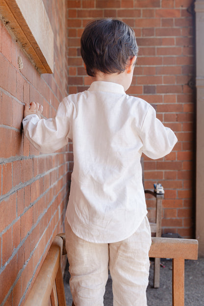 Capo Long Sleeve Linen Shirt