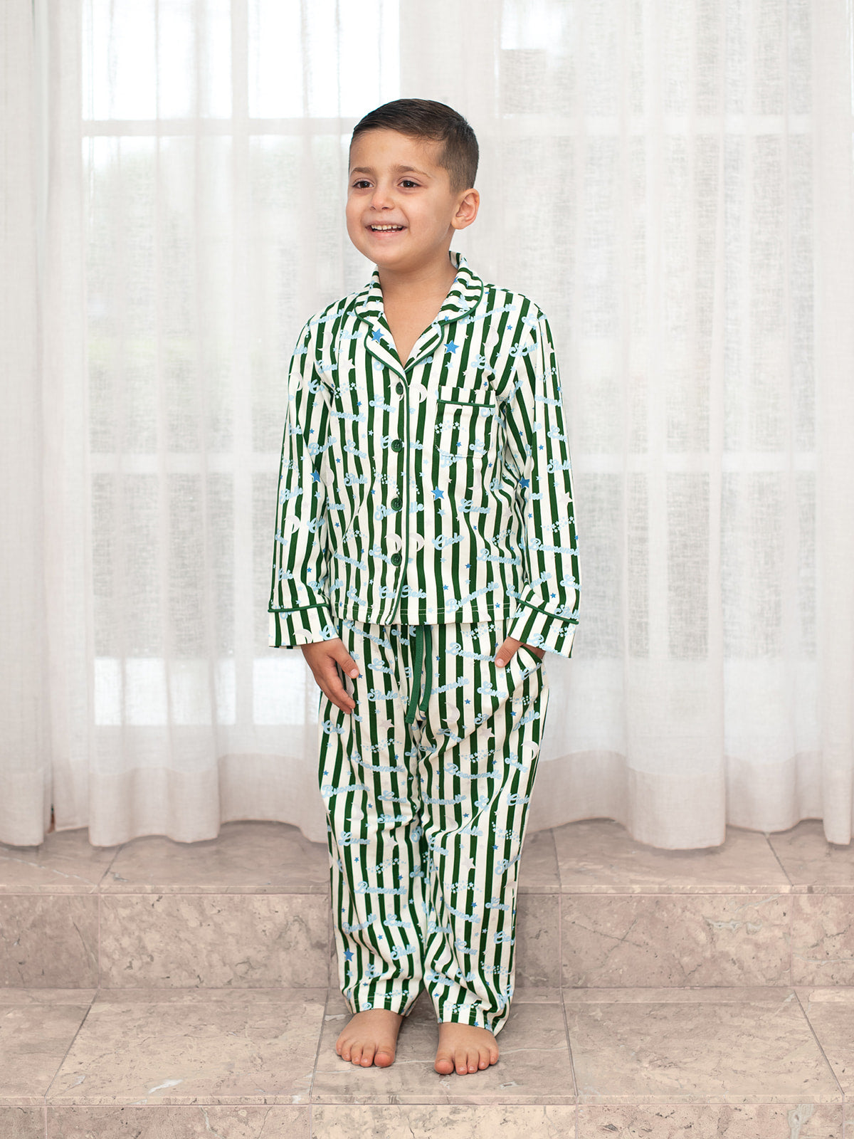 Stelle Kids Pyjama Set Green/Blue