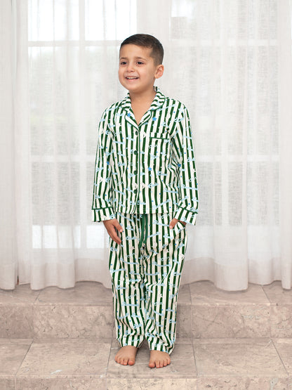 Stelle Kids Pyjama Set Green/Blue