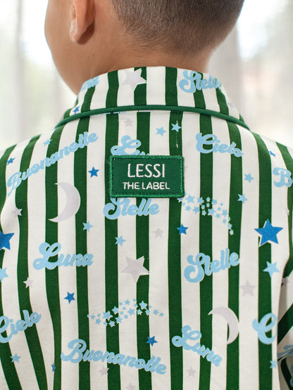 Stelle Kids Pyjama Set Green/Blue
