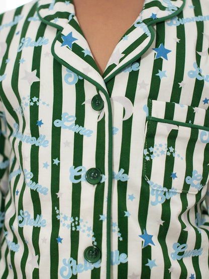 Stelle Kids Pyjama Set Green/Blue