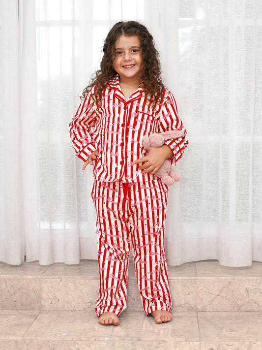 Stelle Kids Pyjama Set Red/Pink