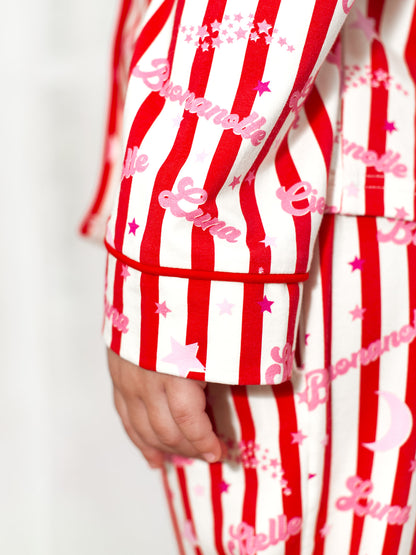 Stelle Kids Pyjama Set Red/Pink