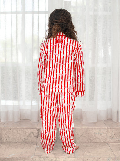 Stelle Kids Pyjama Set Red/Pink