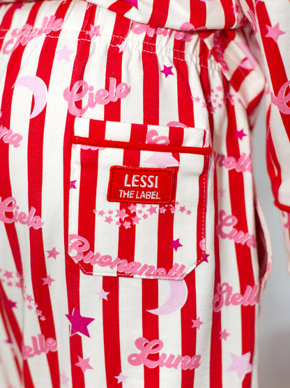 Stelle Kids Pyjama Set Red/Pink