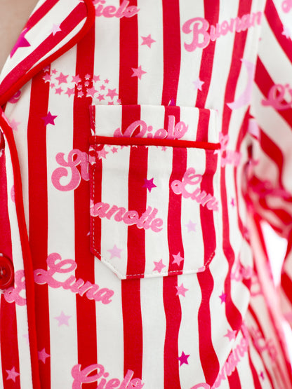 Stelle Kids Pyjama Set Red/Pink