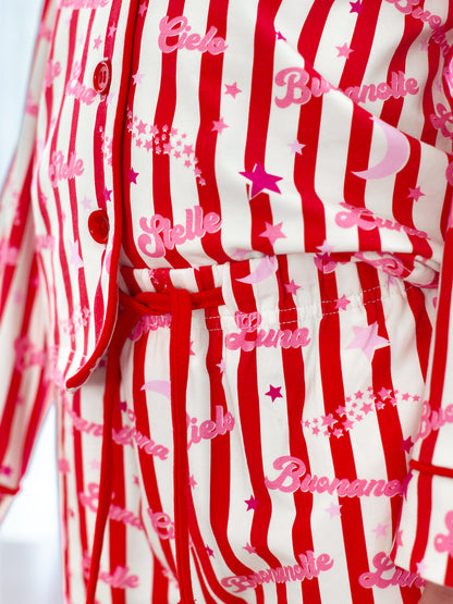 Stelle Kids Pyjama Set Red/Pink