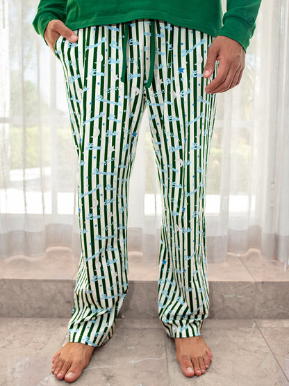 Cielo Adult Pyjama Set Green/Blue