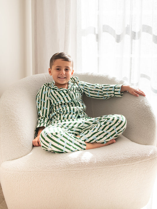 Stelle Kids Pyjama Set Green/Blue