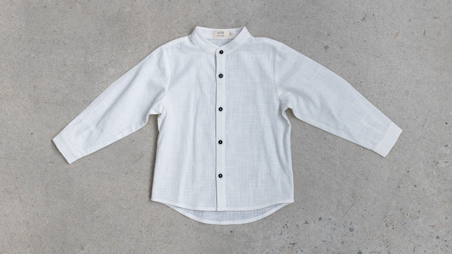 Capo Long Sleeve Shirt Bianco