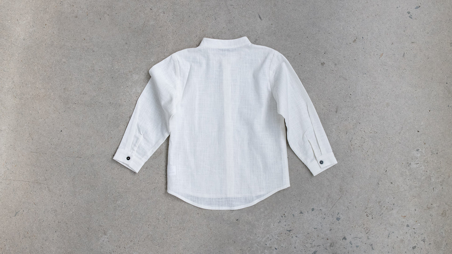 Capo Long Sleeve Shirt Bianco