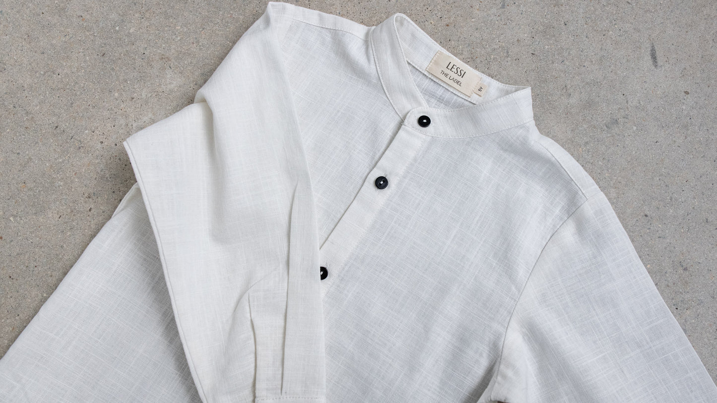 Capo Long Sleeve Shirt Bianco
