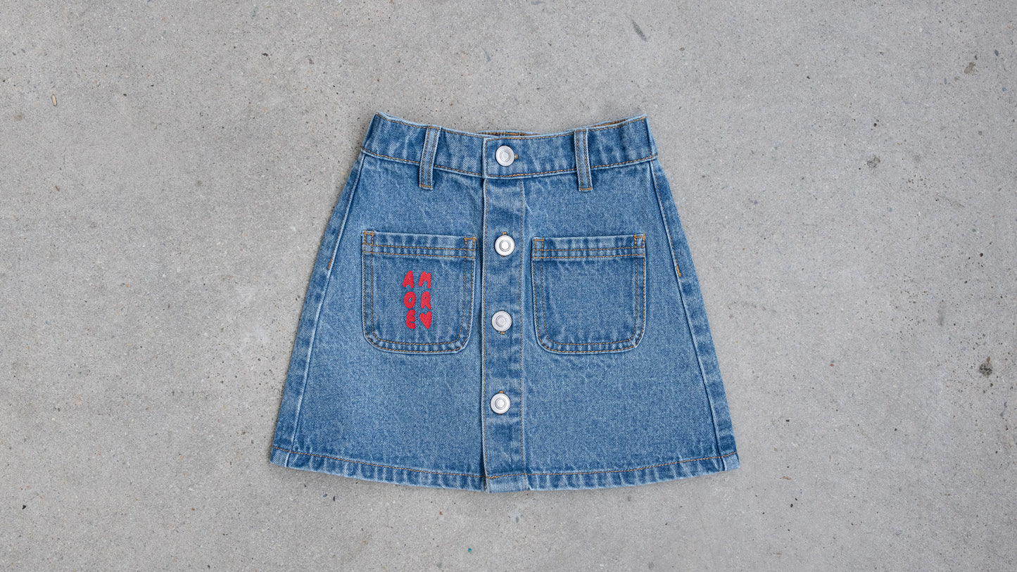 Felice' Denim Skirt