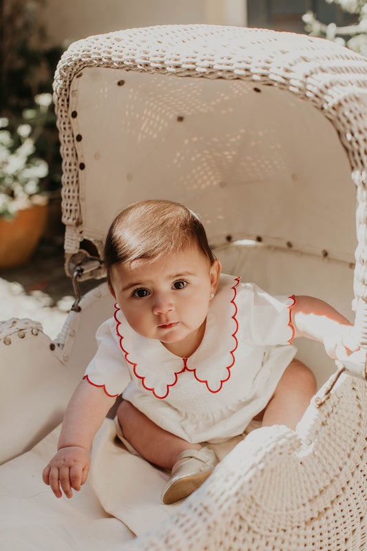 Piccolina Romper Rosso