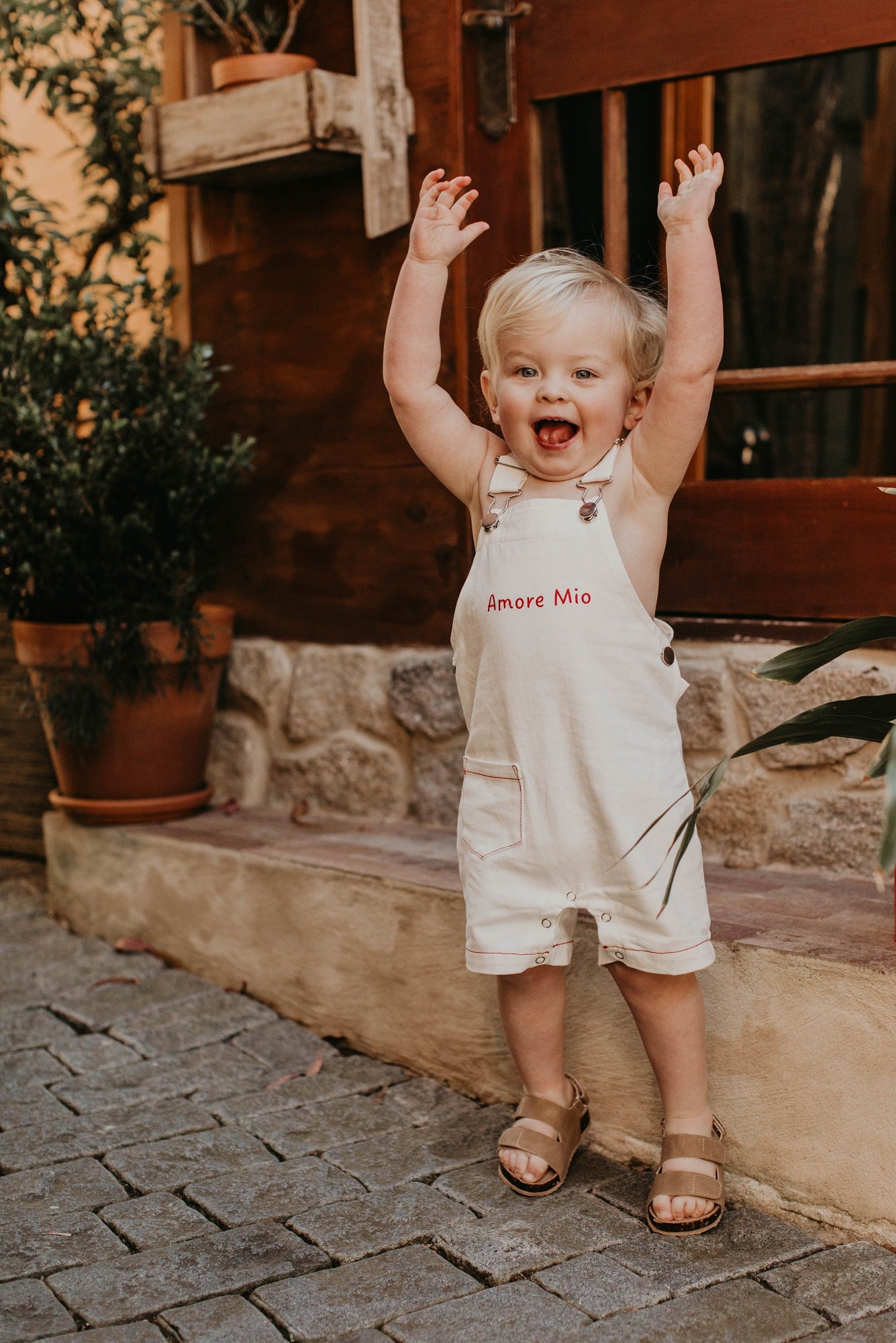 Bimbo Overalls Rosso